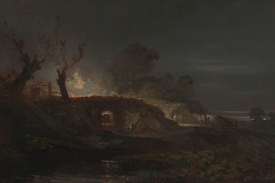 Löschofen in Coalbrookdale von Turner, 1797 