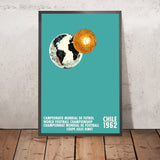 Chile 1962 Football World Cup Poster