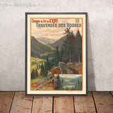 Cartel de viaje de los Vosgos: Traversée des Vosges de Georges Daubner, 1908 