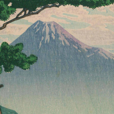 Pines at Miho Seashore by Hasui Kawase, 1935