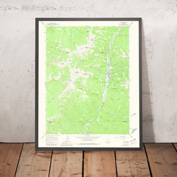 Old Map of Rico, Colorado by USGS, 1960 – San Juan National Forest & Dolores River