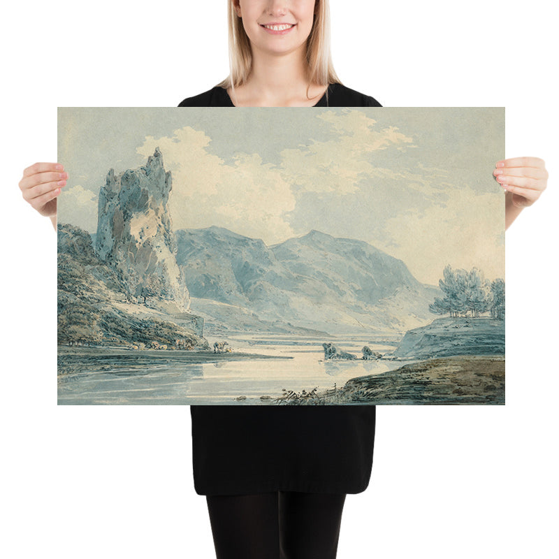 Ilam Rock, Dovedale, Derbyshire von Turner, 1802 