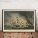 Batalla de Camperdown: La flota holandesa derrotada en 1797, por Robert Dodd 