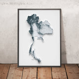 Thailand Topografische 3D-Reliefkarte 