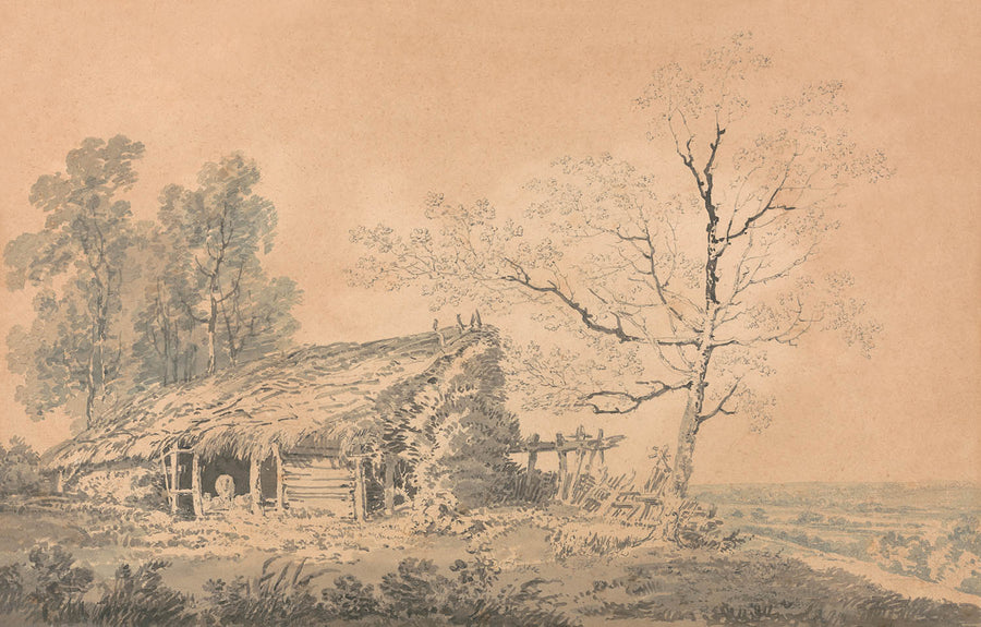 Landschaft mit Scheune von Turner, 1795 