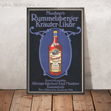 Muschner’s Rummelsberger Vintage Herbal Liqueur Poster, 1889