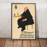 Pilsener Brauhaus Vintage Brewery Poster by Paul Scheurich, 1910