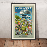 Nantucket Travel Poster by John Held, Jr., 1920s