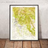 Old Map of Sonoma, California, 1951 by USGS – Napa River & Agua Caliente Springs