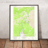 Old Map of Sunriver, Oregon by USGS, 1963 – Deschutes River, Benham Falls & Lava Butte