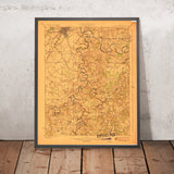 Old Map of Bowling Green, Kentucky by USGS, 1923 – Barren River & Smiths Grove