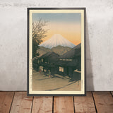 Mt. Fuji da Yuimachi a Suruga di Hasui Kawase, 1935 
