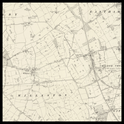 An old Ordnance Survey map of Ellesmere Port