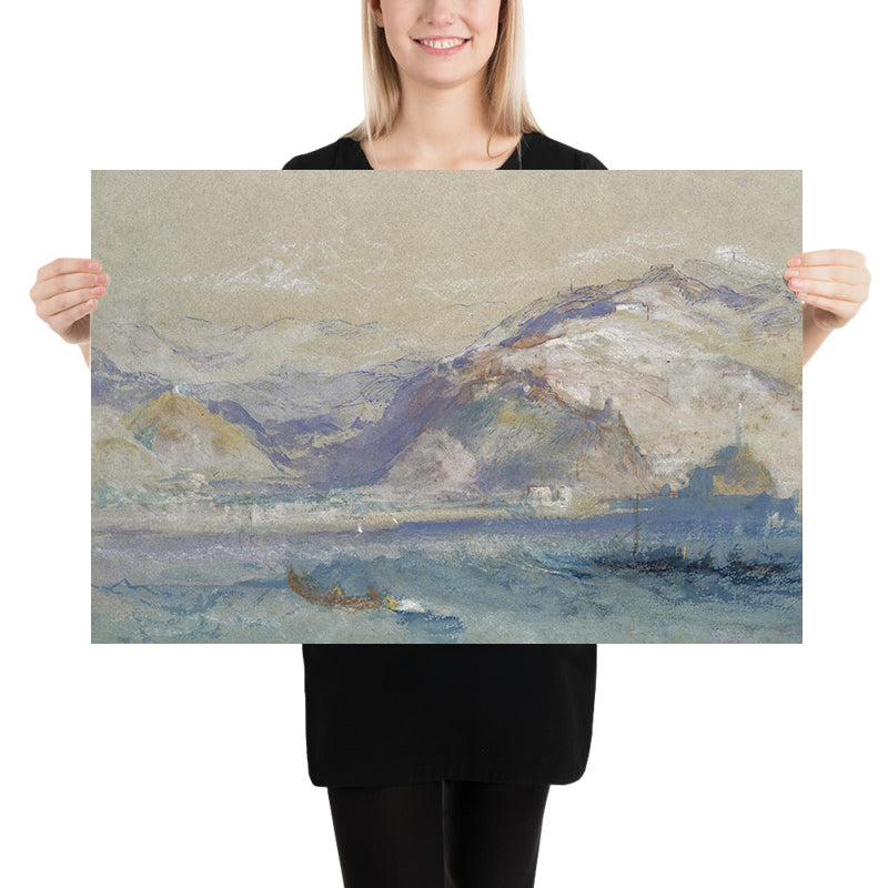 Genua vom Meer von Turner 1828 