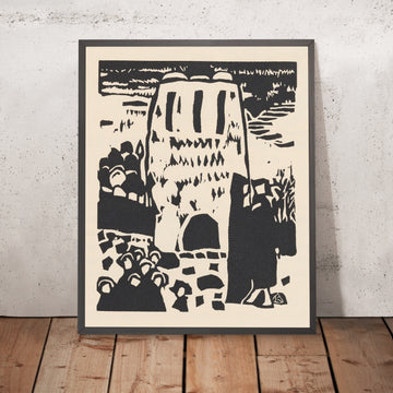 A framed image of 