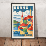 Cartel de viaje de Berna: Berna, Suiza, de H. Schär 
