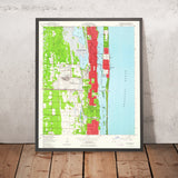 Old Map of Palm Beach, Florida by USGS, 1946 – West Palm Beach & Lake Worth