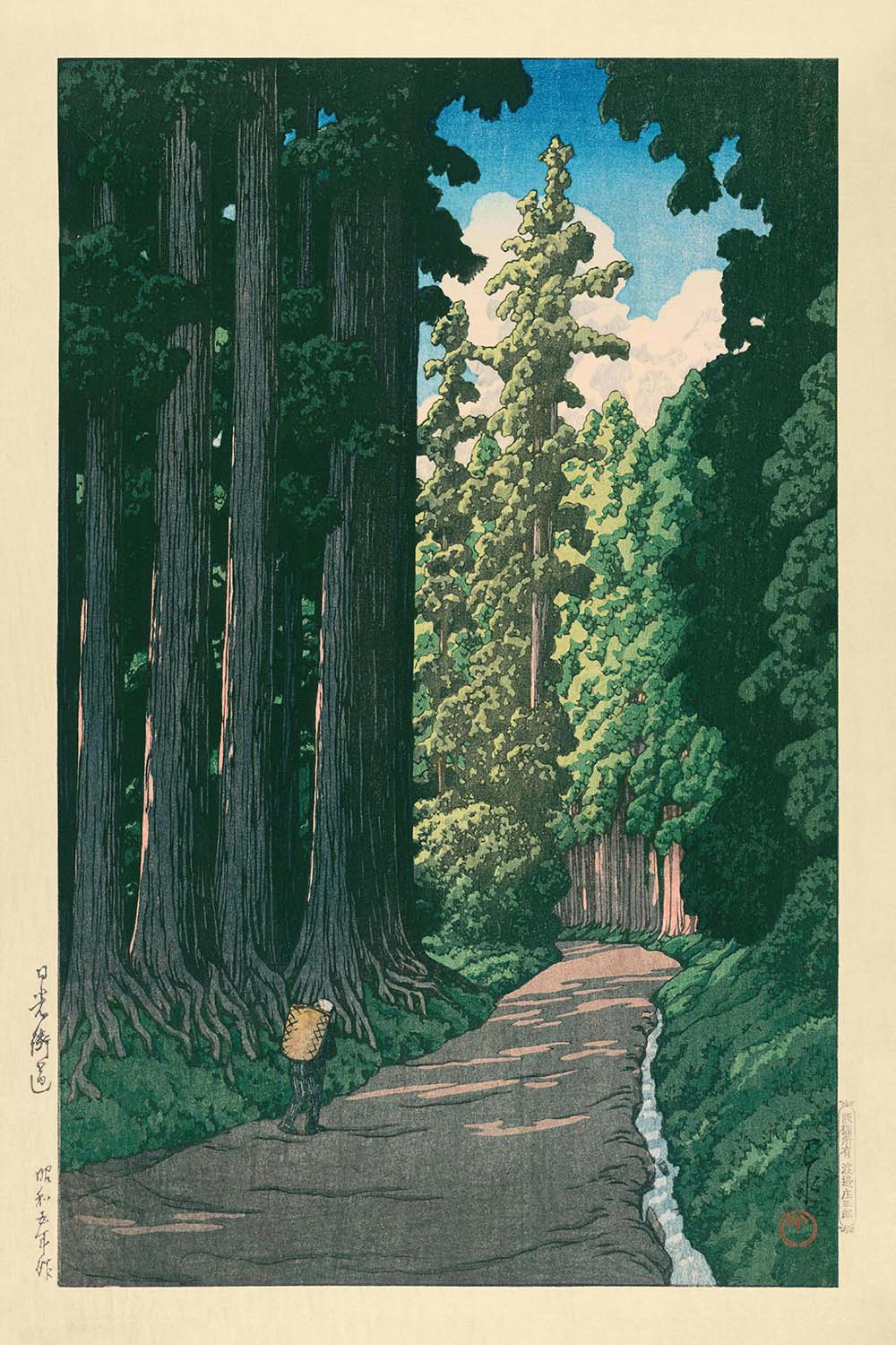 Der Weg nach Nikko von Hasui Kawase, 1935 