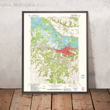 Old Map of Red Wing, Minnesota by USGS, 1974 – Mississippi River, Lake Pepin & Dorer State Forest