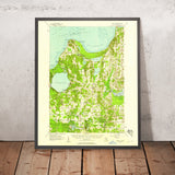 Old Map of Glen Arbor, Michigan by USGS, 1957 – Lake Michigan, Glen Lake & Sleeping Bear Dunes
