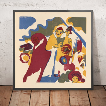 A framed image of 