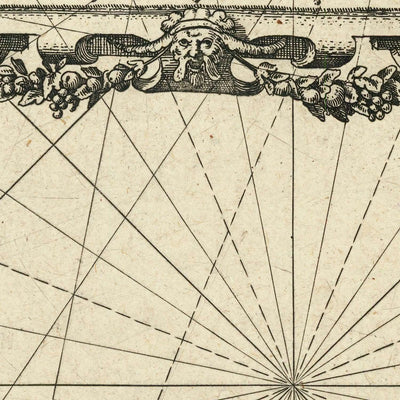 Old Canary Islands Nautical Chart by Blaeu, 1608: Lanzarote, Tenerife, Gran Canaria