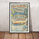 Reiseplakat Provence: Lignes de Meyrargues nach Grasse von Eugène Grasset, 1891 
