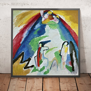A framed image of 
