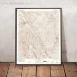 Old Map of Wickenburg, Arizona by USGS, 1964 – Vulture Peak & Vulture Mine