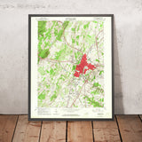 Old Map of Winchester, Virginia by USGS, 1966 – Shenandoah Valley & Opequon Creek