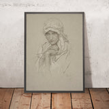 Portrait of the Artist’s Daughter in Slavic Dress by Alphonse Mucha, 1860