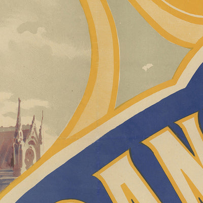 A Notre-Dame de Paris – Rio de Janeiro Grande Venda, Antique Travel Poster by Paul Dupont (1900)