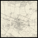Mapa antiguo personalizado de Slough 