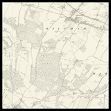Personalisierte alte Karte von Sittingbourne 