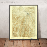 Old Map of Aspen, Colorado by USGS, 1895 – Maroon Bells, Independence Pass & Roaring Fork River