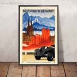 Deutschland Motorwagen-Reiseposter von Ludwig Hohlwein 