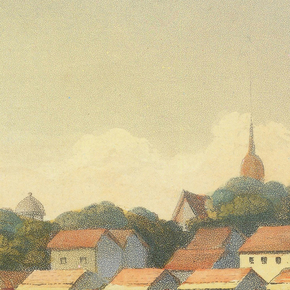 First View of Bangkok by Henry Colburn, 1828