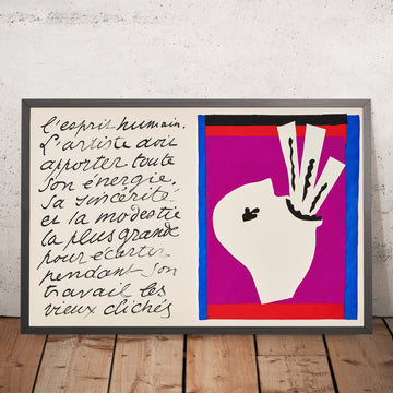 Ein gerahmtes Bild von L’avaleur de sabres (Der Schwertschlucker) von Henri Matisse, 1947