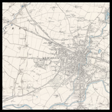 Carte ancienne personnalisée de Kilmarnock 