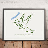 Tewkesbury Park Golf Club: Modern Golf Course Map
