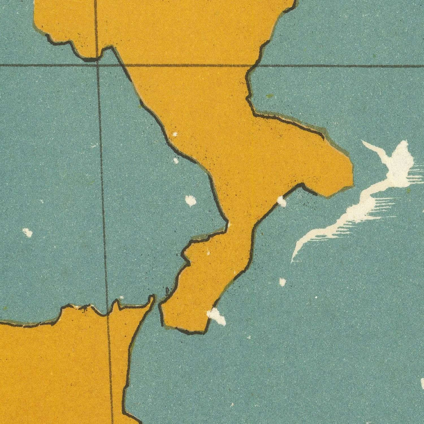 Mapa antiguo ilustrado de las colonias francesas en África, realizado por Boucher en 1945: Casablanca, Argel, Dakar, Sahara, Rosa de los Vientos