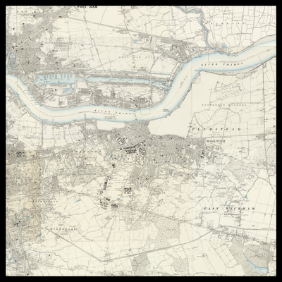 An old Ordnance Survey map of Borough of Greenwich