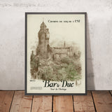 Póster de viaje de Bar-le-Duc: Tour de l’Horloge de Albert Robida 