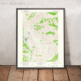 Old Map of Sun Valley, Idaho by USGS, 1967 – Ketchum, Bald Mountain & Big Wood River