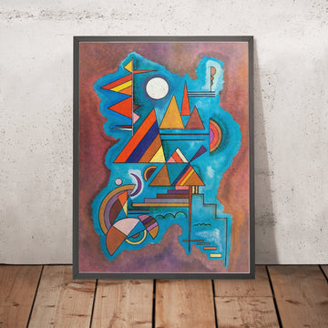A framed image of 