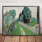 Paysage avec cyprès et oliviers aux environs de Nice (Landscape with cypresses and olive trees near Nice) par Henri Matisse, 1918 