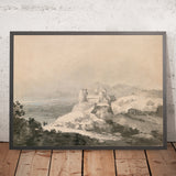 Harlech Castle, Wales, from the South by Turner, 1794