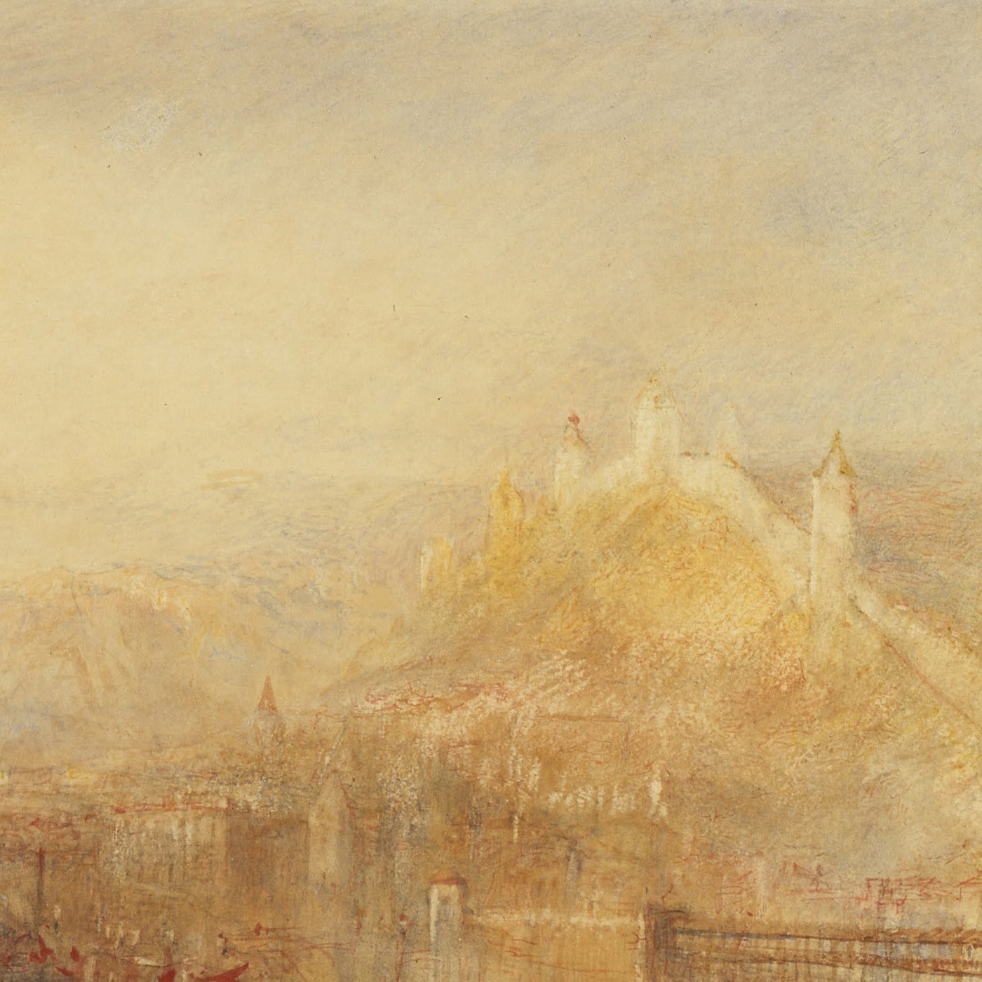 Lucerne from the Lake by Turner, 1802