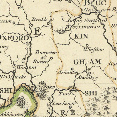 Historic County of Wessex: West Country, Hampshire & Berkshire by Sanson, 1654