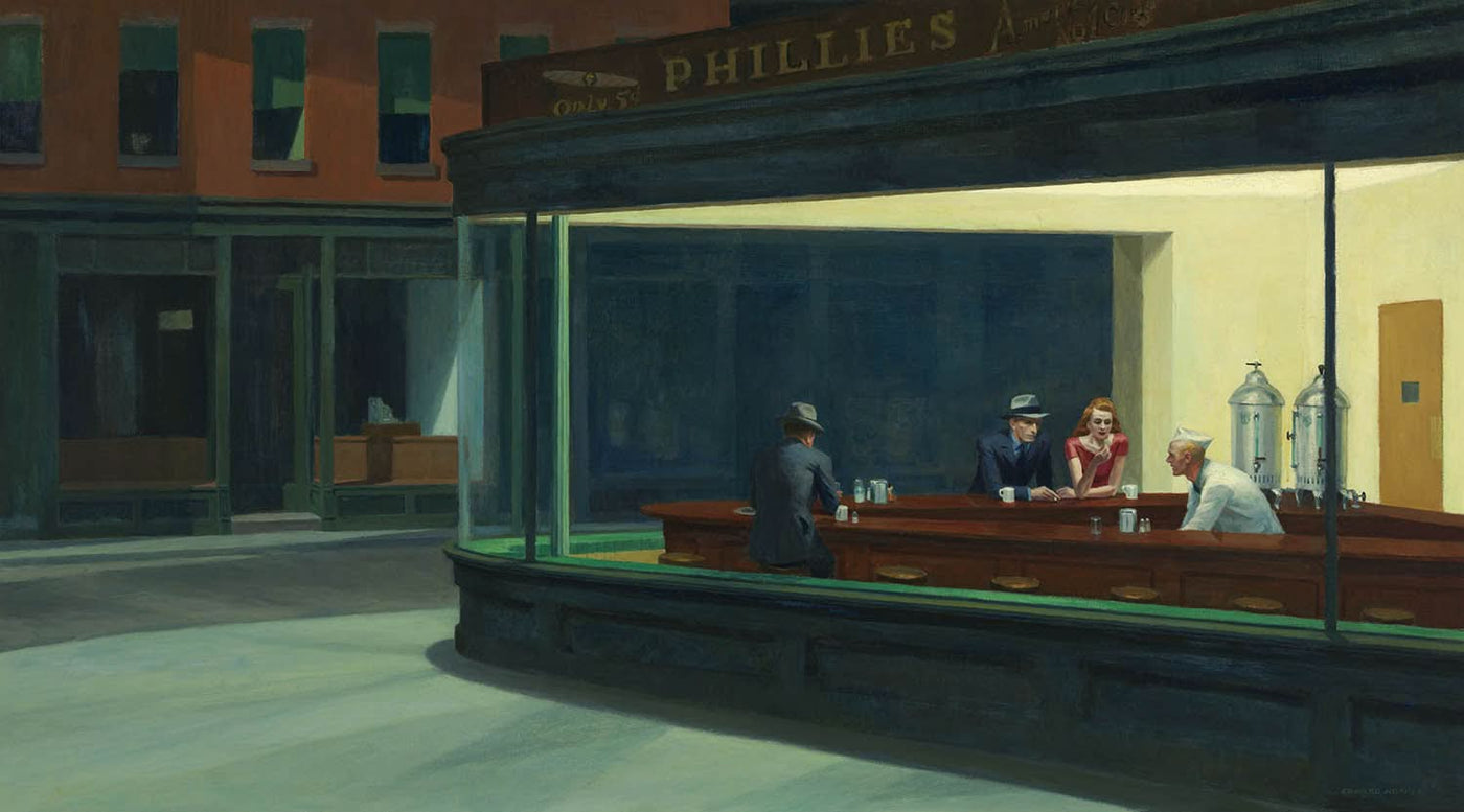 Halcones nocturnos de Edward Hopper, 1942